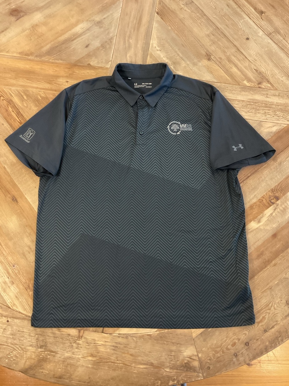 Under Armour HeatGear WM Phoenix Open Golf Polo Shirt Men's 2XL Black